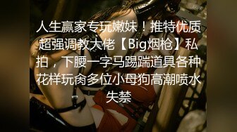 人生赢家专玩嫩妹！推特优质超强调教大佬【Big烟枪】私拍，下腰一字马踢踹道具各种花样玩肏多位小母狗高潮喷水失禁