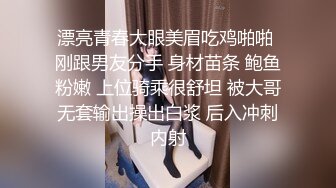 漂亮青春大眼美眉吃鸡啪啪 刚跟男友分手 身材苗条 鲍鱼粉嫩 上位骑乘很舒坦 被大哥无套输出操出白浆 后入冲刺内射