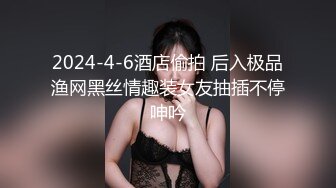 2024-4-6酒店偷拍 后入极品渔网黑丝情趣装女友抽插不停呻吟