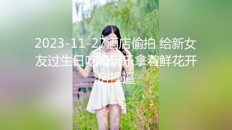 2023-11-27酒店偷拍 给新女友过生日吃喝玩乐拿着鲜花开房操逼